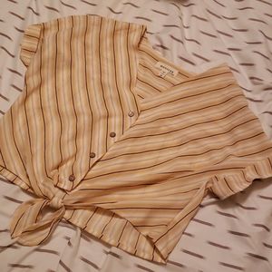 Tie front crop top